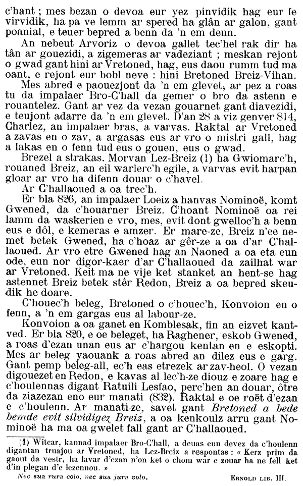 Vie de Saint Convoion abbe de Redon en breton, buhez sant Konvoion abad Redon.