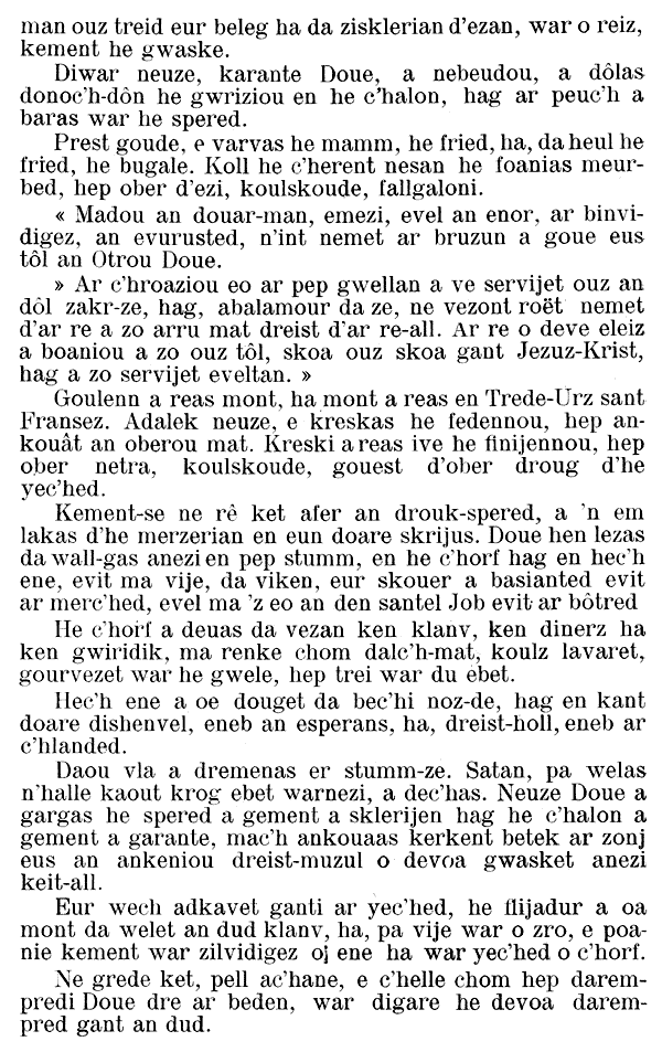 Vie de Sainte Angele de Foligno en breton, buhez an itanvez santel Anjela Foligno, …. 1309, Itali .